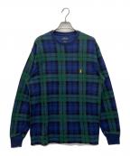 POLO RALPH LAURENポロ・ラルフローレン）の古着「長袖カットソー」｜ネイビー×グリーン