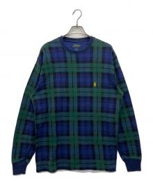 POLO RALPH LAUREN（ポロ・ラルフローレン）の古着「長袖カットソー」｜ネイビー×グリーン