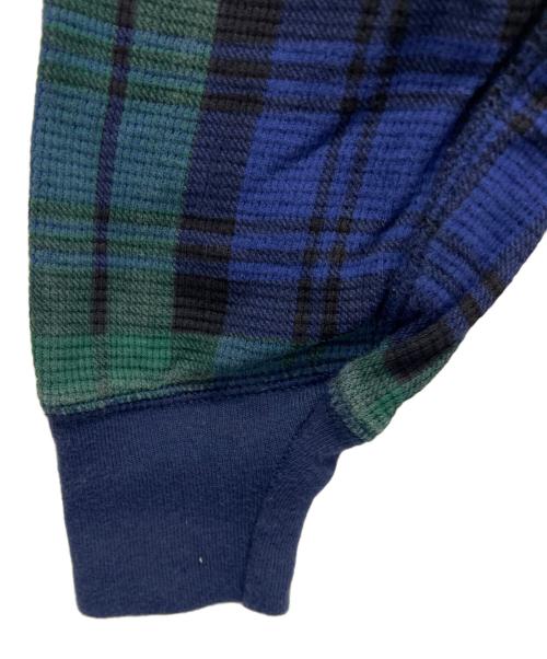 POLO RALPH LAUREN（ポロ・ラルフローレン）POLO RALPH LAUREN (ポロ・ラルフローレン) 長袖カットソー ネイビー×グリーン サイズ:Lの古着・服飾アイテム