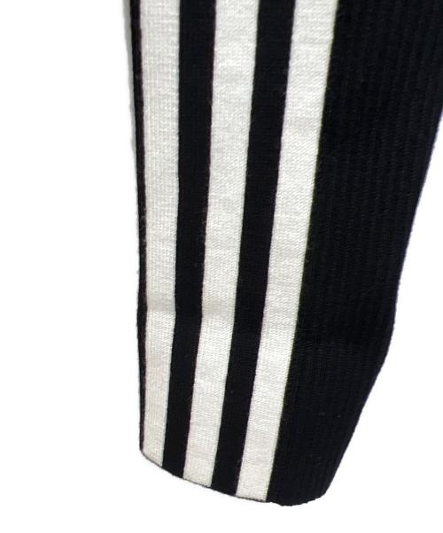 adidas（アディダス）adidas (アディダス) スリーストライプス スリムニット トラックトップ ブラック サイズ:XLの古着・服飾アイテム