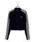 adidas（アディダス）の古着「スリーストライプス スリムニット トラックトップ」｜ブラック