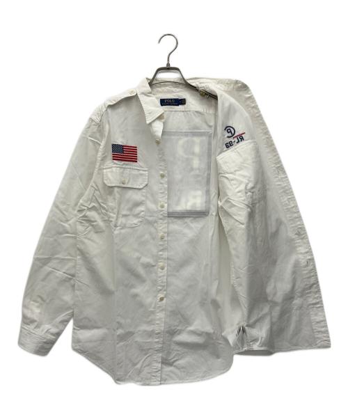 POLO RALPH LAUREN（ポロ・ラルフローレン）POLO RALPH LAUREN (ポロ・ラルフローレン) 長袖シャツ ホワイト サイズ:Mの古着・服飾アイテム