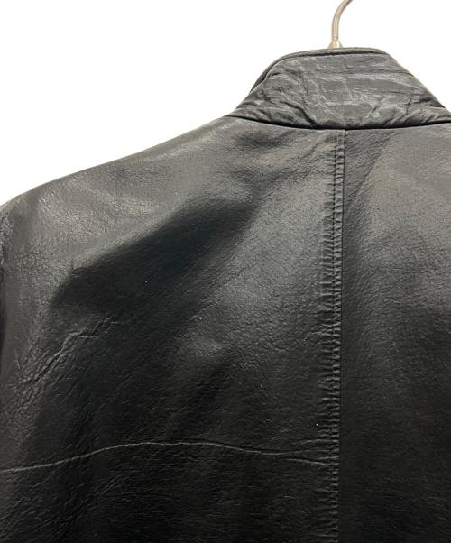 GUESS（ゲス）GUESS (ゲス) シングルライダースジャケット ブラック サイズ:Mの古着・服飾アイテム