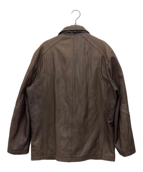 MODA VALENTINO（モダバレンティーノ）MODA VALENTINO (モダバレンティーノ) レザージャケット ブラウン サイズ:Lの古着・服飾アイテム