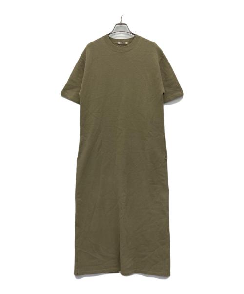 AURALEE（オーラリー）AURALEE (オーラリー) ニットワンピース ブラウンの古着・服飾アイテム