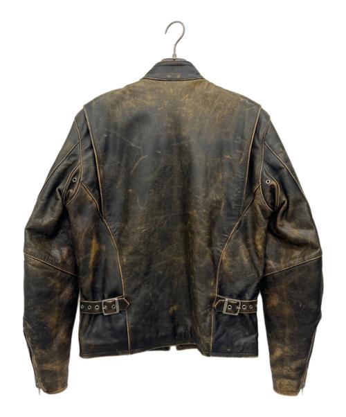 FREEDOM（フリーダム）FREEDOM (フリーダム) シングルライダースジャケット ブラウン サイズ:38の古着・服飾アイテム