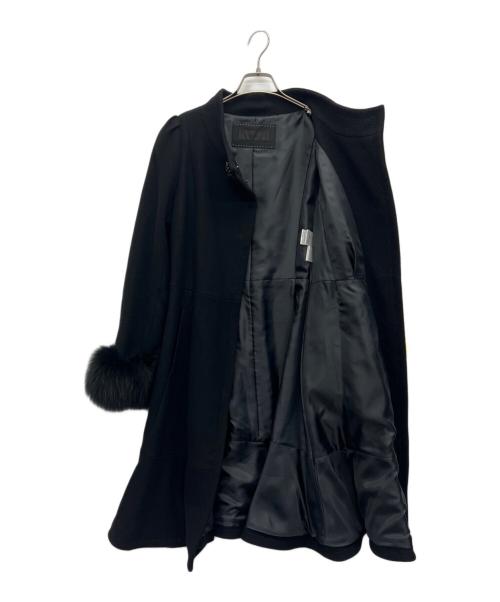 TO BE CHIC（トゥービーシック）TO BE CHIC (トゥービーシック) ウールコート ブラック サイズ:40の古着・服飾アイテム