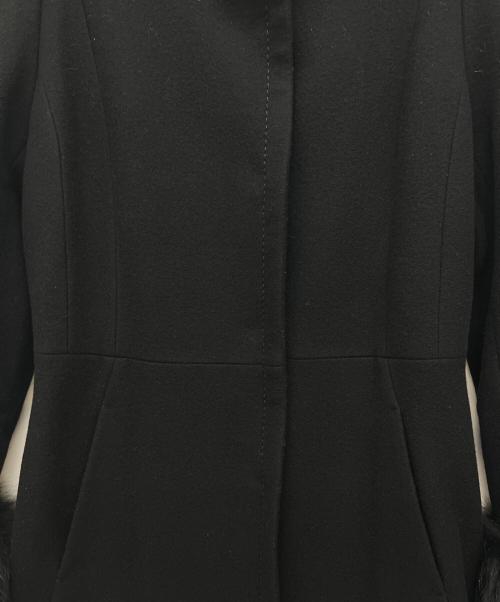 TO BE CHIC（トゥービーシック）TO BE CHIC (トゥービーシック) ウールコート ブラック サイズ:40の古着・服飾アイテム