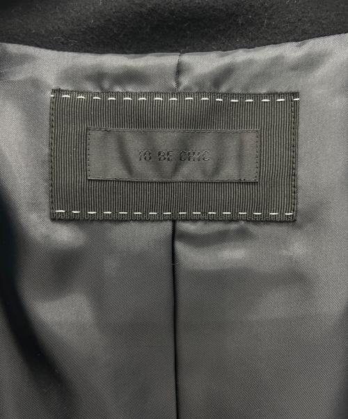 TO BE CHIC（トゥービーシック）TO BE CHIC (トゥービーシック) ウールコート ブラック サイズ:40の古着・服飾アイテム