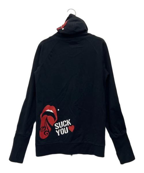 Acid Black Cherry（アシッド ブラック チェリー）Acid Black Cherry (アシッド ブラック チェリー) ジップパーカー ブラック サイズ:FREEの古着・服飾アイテム