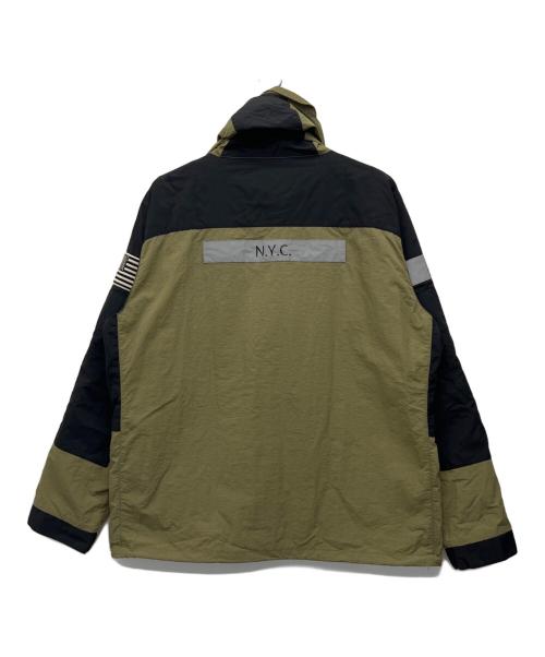 Schott（ショット）Schott (ショット) ナイロンジャケット オリーブ×ブラック サイズ:XLの古着・服飾アイテム