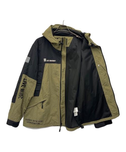 Schott（ショット）Schott (ショット) ナイロンジャケット オリーブ×ブラック サイズ:XLの古着・服飾アイテム
