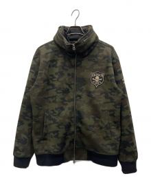 VANSON（バンソン）の古着「ジップフーディジャケット」｜オリーブ
