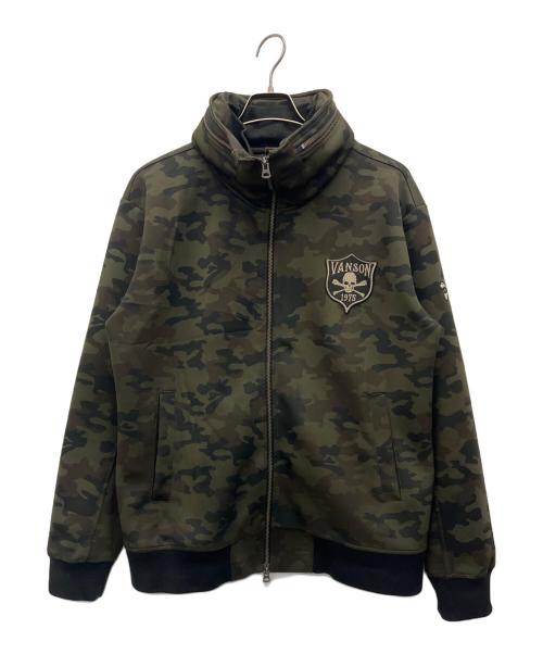VANSON（バンソン）VANSON (バンソン) ジップフーディジャケット オリーブ サイズ:XLの古着・服飾アイテム