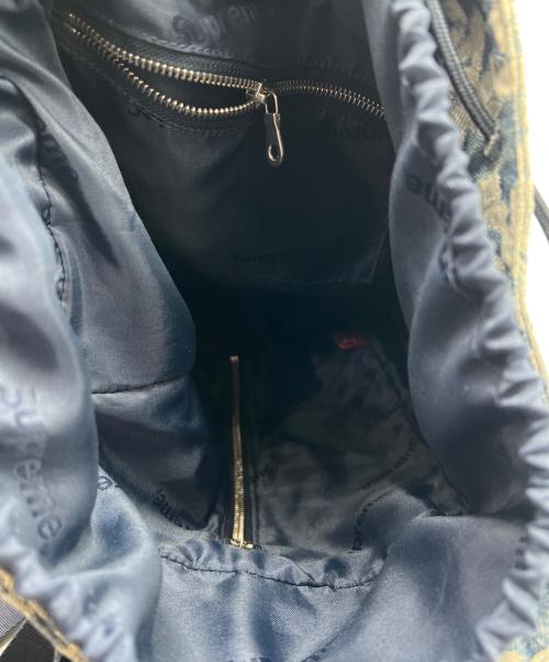 SUPREME（シュプリーム）SUPREME (シュプリーム) fat tip jacquard denim backpack ブルーの古着・服飾アイテム