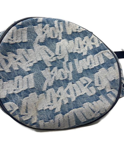 SUPREME（シュプリーム）SUPREME (シュプリーム) fat tip jacquard denim backpack ブルーの古着・服飾アイテム