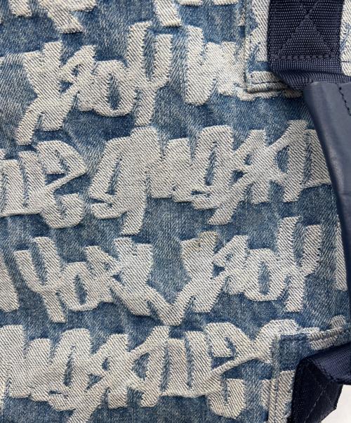 SUPREME（シュプリーム）SUPREME (シュプリーム) fat tip jacquard denim backpack ブルーの古着・服飾アイテム