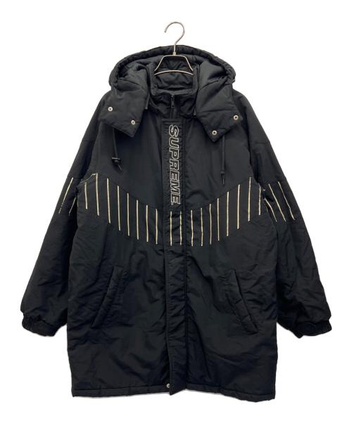 SUPREME（シュプリーム）SUPREME (シュプリーム) Pinstripe panel sports parka ブラック サイズ:Sの古着・服飾アイテム