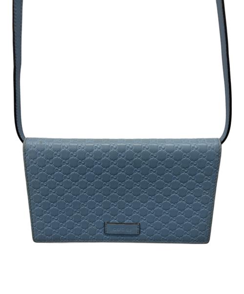 GUCCI（グッチ）GUCCI (グッチ) ショルダーポーチ ブルーの古着・服飾アイテム