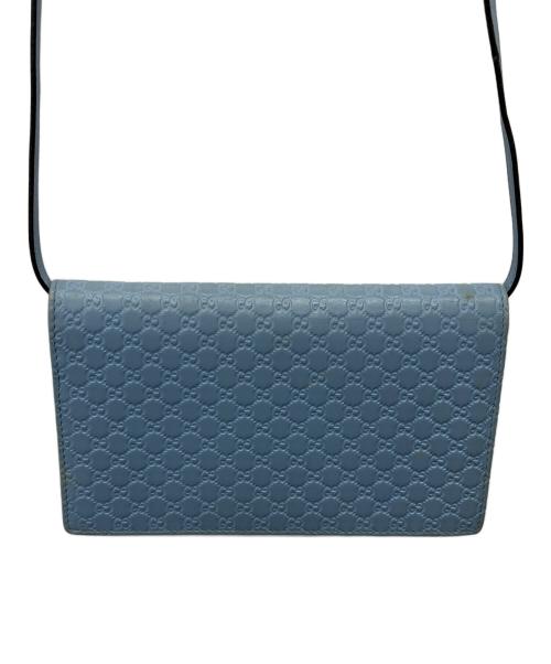 GUCCI（グッチ）GUCCI (グッチ) ショルダーポーチ ブルーの古着・服飾アイテム