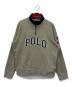 POLO RALPH LAUREN（ポロ・ラルフローレン）の古着「フリースハーフジップスウェット」｜グレー×ネイビー
