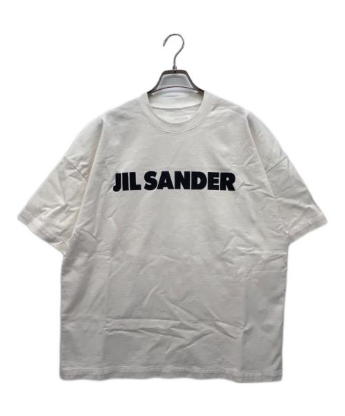 JIL SANDER（ジルサンダー）JIL SANDER (ジルサンダー) 半袖カットソー ホワイト×ブラック サイズ:Mの古着・服飾アイテム