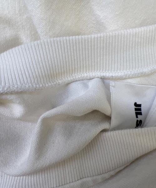 JIL SANDER（ジルサンダー）JIL SANDER (ジルサンダー) 半袖カットソー ホワイト×ブラック サイズ:Mの古着・服飾アイテム