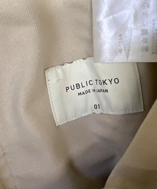 PUBLIC TOKYO（パブリックトウキョウ）PUBLIC TOKYO (パブリックトウキョウ) ペインターパンツ アイボリー サイズ:01の古着・服飾アイテム