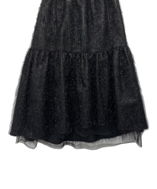 MAISON SPECIAL（メゾンスペシャル）MAISON SPECIAL (メゾンスペシャル) メタリックヤーンボリュームスカート ブラック サイズ:FREEの古着・服飾アイテム