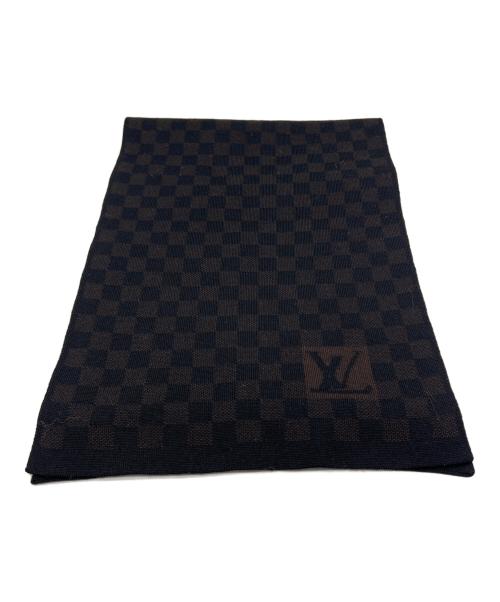 LOUIS VUITTON（ルイ ヴィトン）LOUIS VUITTON (ルイ ヴィトン) マフラー ダミエ ブラウンの古着・服飾アイテム