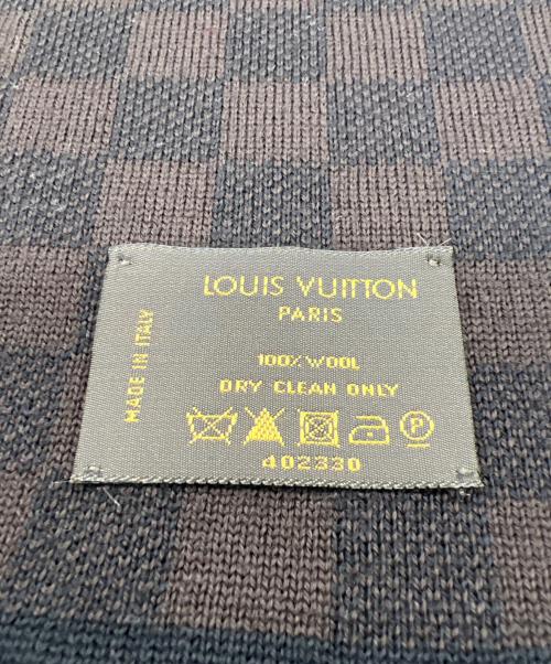 LOUIS VUITTON（ルイ ヴィトン）LOUIS VUITTON (ルイ ヴィトン) マフラー ダミエ ブラウンの古着・服飾アイテム