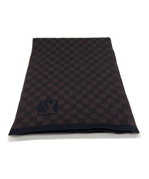 LOUIS VUITTON（ルイ ヴィトン）LOUIS VUITTON (ルイ ヴィトン) マフラー ダミエ ブラウンの古着・服飾アイテム