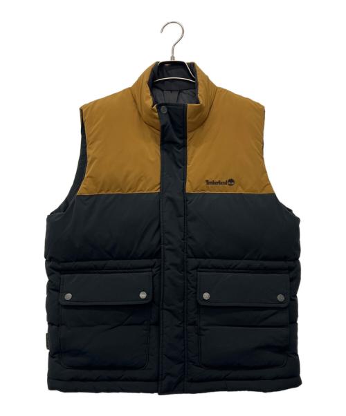 Timberland（ティンバーランド）Timberland (ティンバーランド) 中綿ベスト ブラウン×ブラック サイズ:Lの古着・服飾アイテム