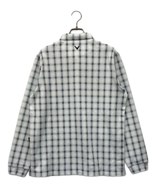 Callaway（キャロウェイ）Callaway (キャロウェイ) 長袖ポロシャツ ホワイト サイズ:Lの古着・服飾アイテム