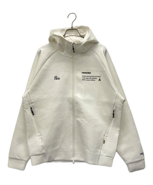 renoma（レノマ）renoma (レノマ) ジップパーカー ホワイト サイズ:Mの古着・服飾アイテム
