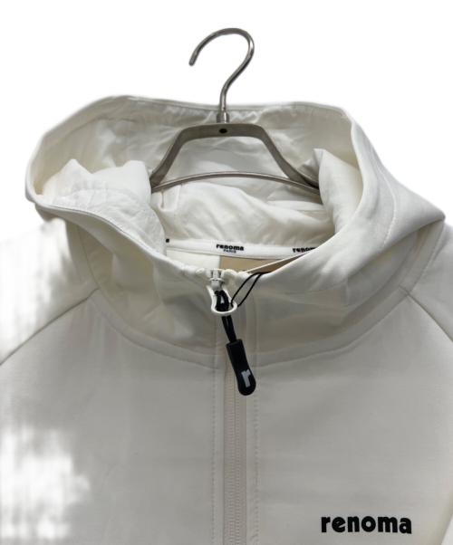 renoma（レノマ）renoma (レノマ) ジップパーカー ホワイト サイズ:Mの古着・服飾アイテム