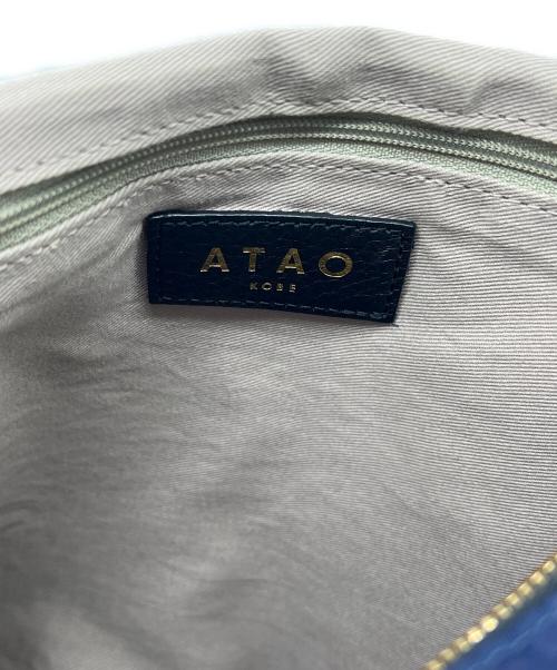 ATAO（アタオ）ATAO (アタオ) リュック マッシュルーム・モノグラム ネイビー×ブラックの古着・服飾アイテム