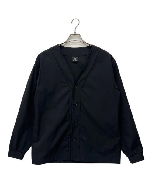 NEW BALANCE（ニューバランス）NEW BALANCE (ニューバランス) ピケ カーディガン ブラック サイズ:Lの古着・服飾アイテム