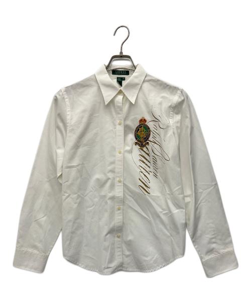 LAUREN RALPH LAUREN（ローレン ラルフ ローレン）LAUREN RALPH LAUREN (ローレン ラルフ ローレン) 長袖シャツ ホワイト サイズ:Mの古着・服飾アイテム