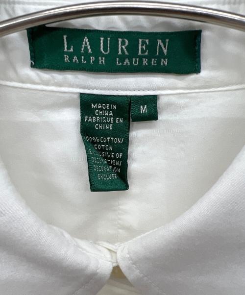 LAUREN RALPH LAUREN（ローレン ラルフ ローレン）LAUREN RALPH LAUREN (ローレン ラルフ ローレン) 長袖シャツ ホワイト サイズ:Mの古着・服飾アイテム
