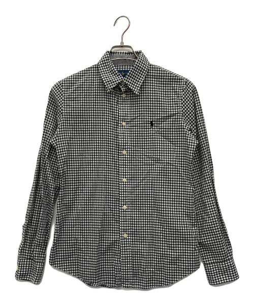 RALPH LAUREN（ラルフローレン）RALPH LAUREN (ラルフローレン) 長袖シャツ ホワイト×ブラック サイズ:8の古着・服飾アイテム