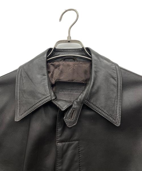 BALLY（バリー）BALLY (バリー) ラムレザーコート ブラウン サイズ:48の古着・服飾アイテム