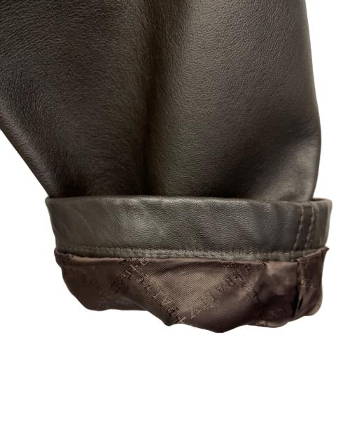 BALLY（バリー）BALLY (バリー) ラムレザーコート ブラウン サイズ:48の古着・服飾アイテム