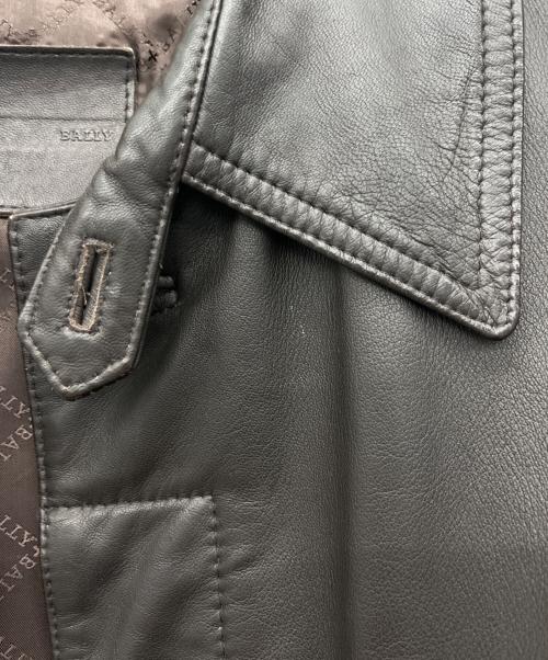 BALLY（バリー）BALLY (バリー) ラムレザーコート ブラウン サイズ:48の古着・服飾アイテム