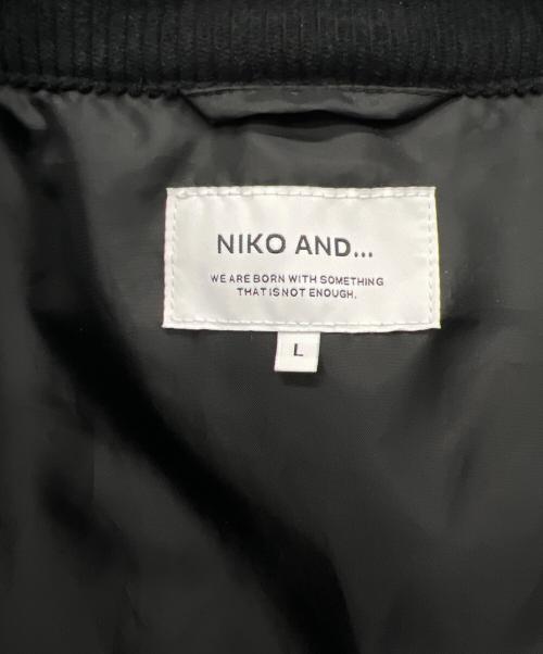 niko and（ニコアンド）niko and (ニコアンド) コート ブラック サイズ:Lの古着・服飾アイテム