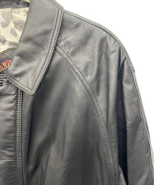 WARMCOMPANY（ウォームカンパニー）WARMCOMPANY (ウォームカンパニー) レザーコート ブラック サイズ:48の古着・服飾アイテム