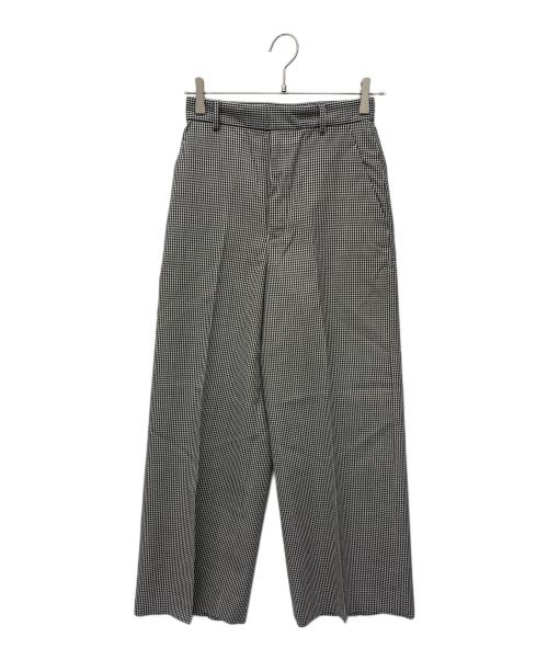 LOEFF（ロエフ）LOEFF (ロエフ) スラックス ホワイト×ブラックの古着・服飾アイテム