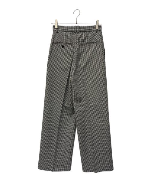 LOEFF（ロエフ）LOEFF (ロエフ) スラックス ホワイト×ブラックの古着・服飾アイテム