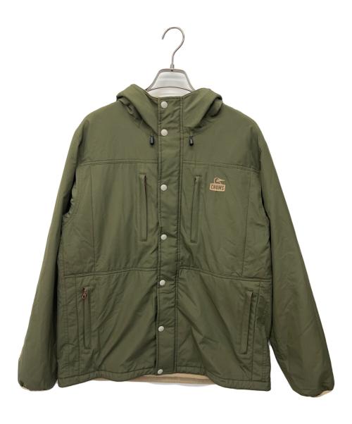 CHUMS（チャムス）CHUMS (チャムス) インフィニアム リバーシブルフーディー ベージュ×オリーブ サイズ:Mの古着・服飾アイテム