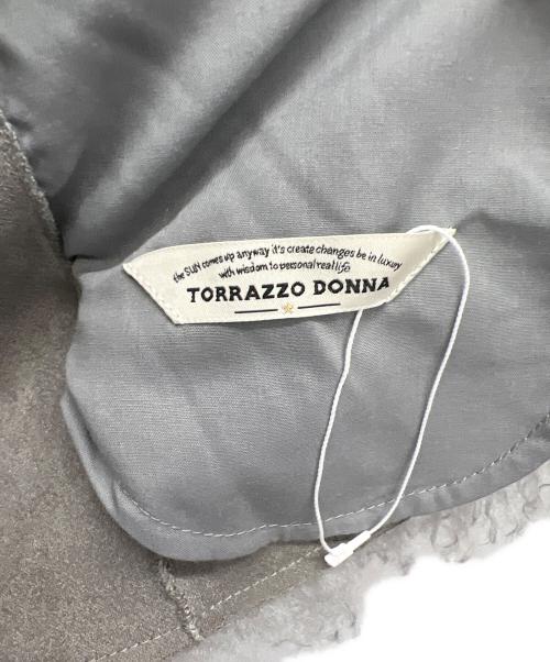 TORRAZZO DONNA（トラッゾドンナ）TORRAZZO DONNA (トラッゾドンナ) エコファーリバーシブルベスト グレー サイズ:Fの古着・服飾アイテム